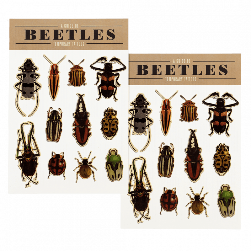 Rex London Temporary Tattoos - Beetles