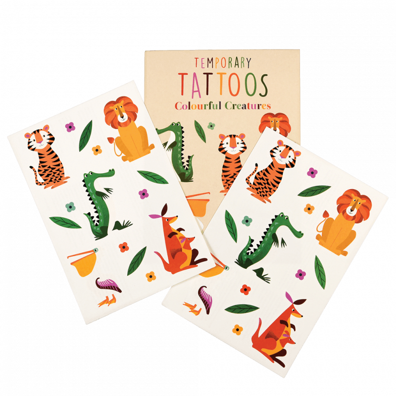Rex London Temporary Tattoos - Colourful Creatures