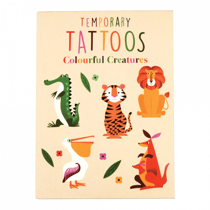 Rex London Temporary Tattoos - Colourful Creatures