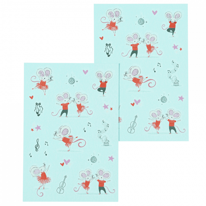 Rex London Temporary Tattoos - Mouse Ballet