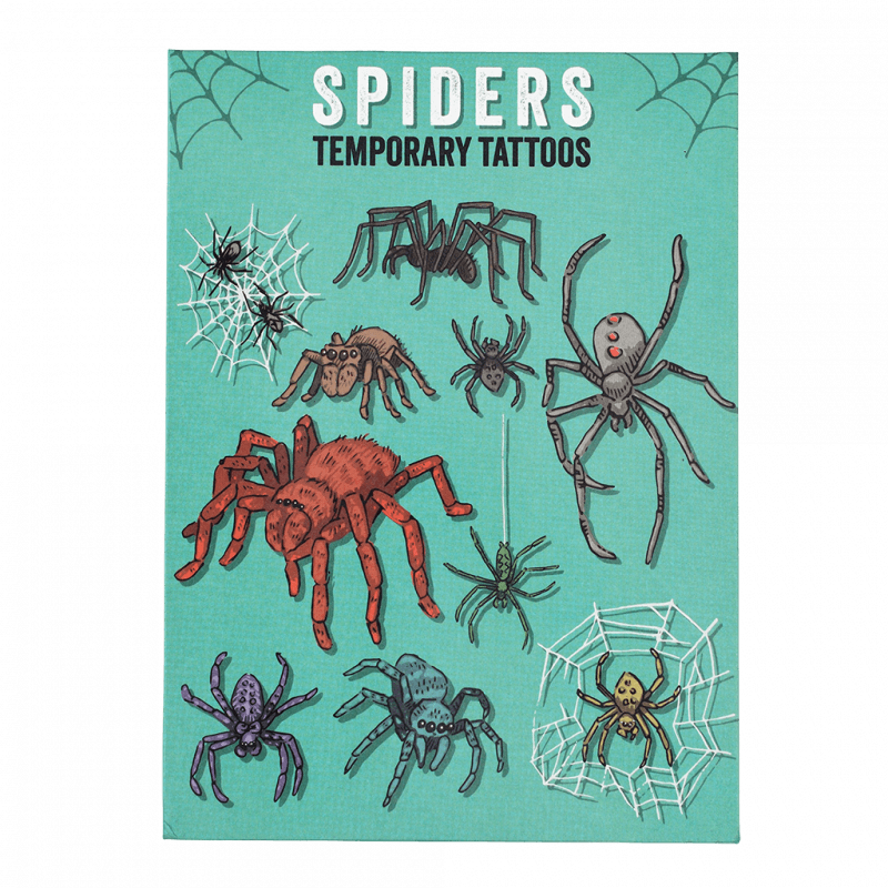 Rex London Temporary Tattoos - Spiders