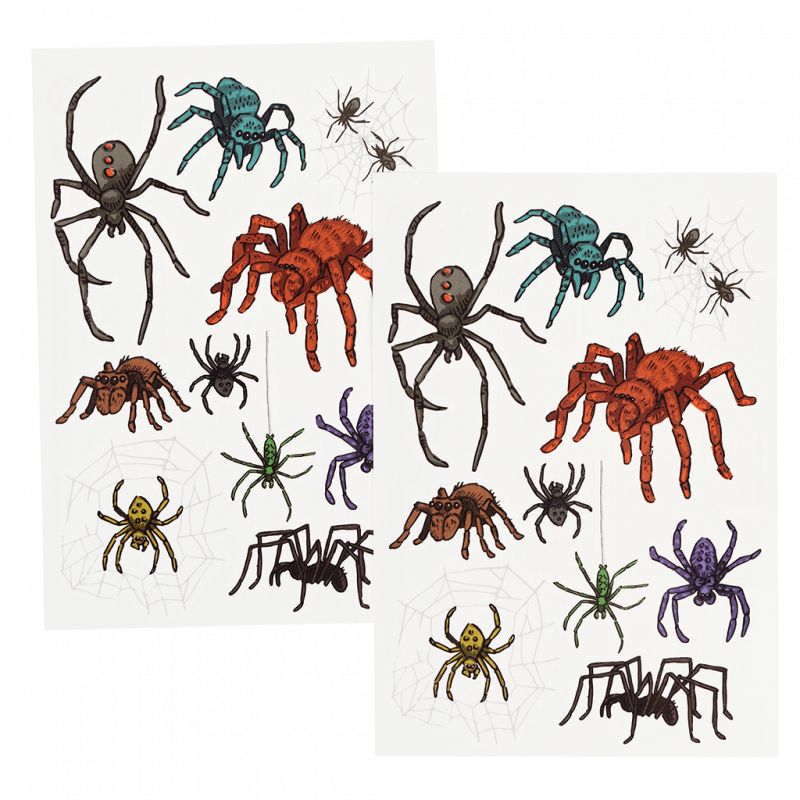 Rex London Temporary Tattoos - Spiders