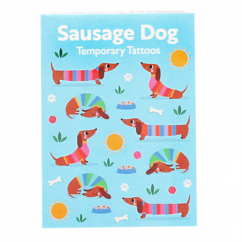 Rex London Temporary Tattoos - Sunny Sausage Dog