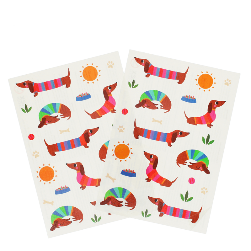 Rex London Temporary Tattoos - Sunny Sausage Dog