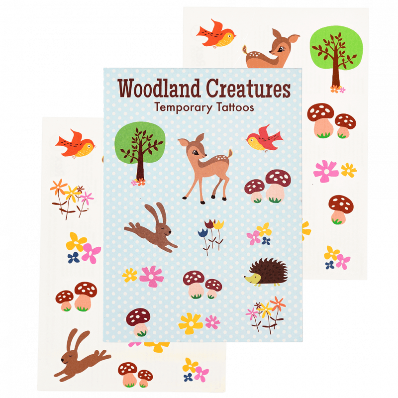 Rex London Temporary Tattoos - Woodland Creatures