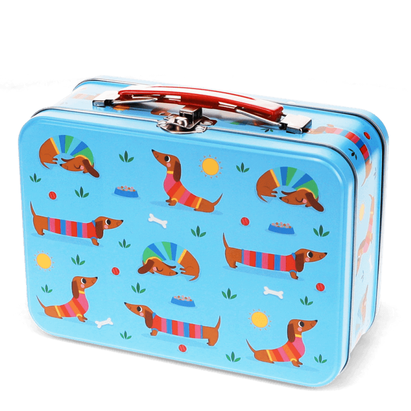 Rex London Tin Case - Sunny Sausage Dog