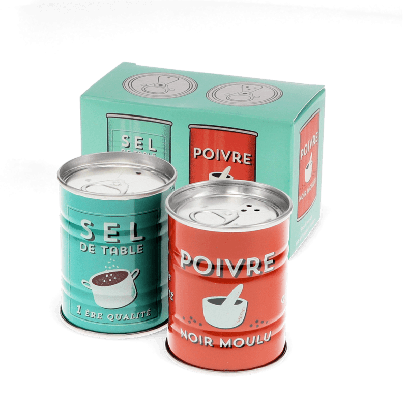 Rex London Tin Salt And Pepper Shakers - SEL & POIVRE