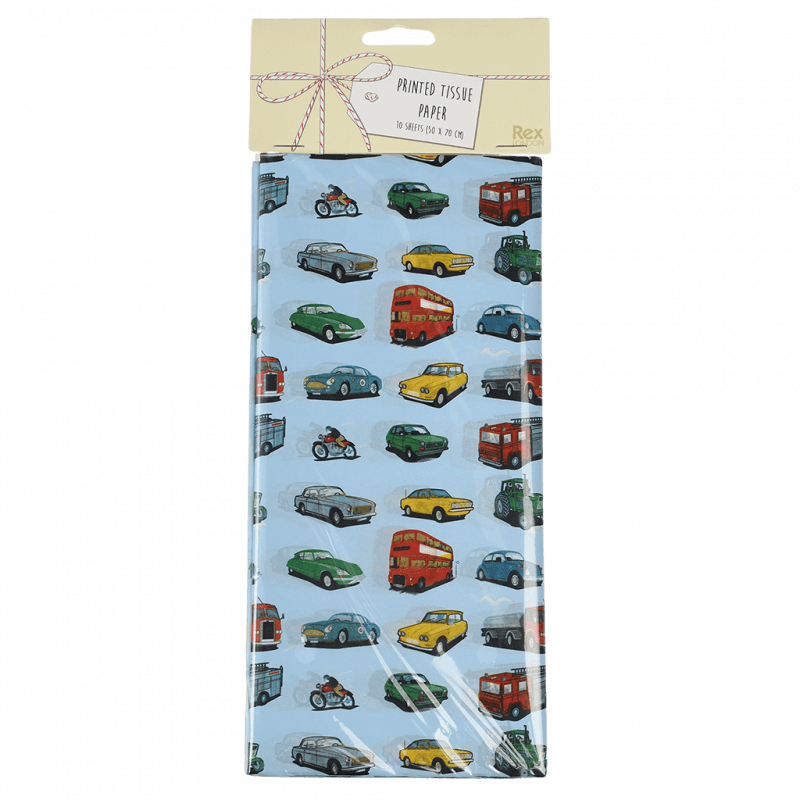 Rex London Tissue Paper (10 Sheets) - Road Trip