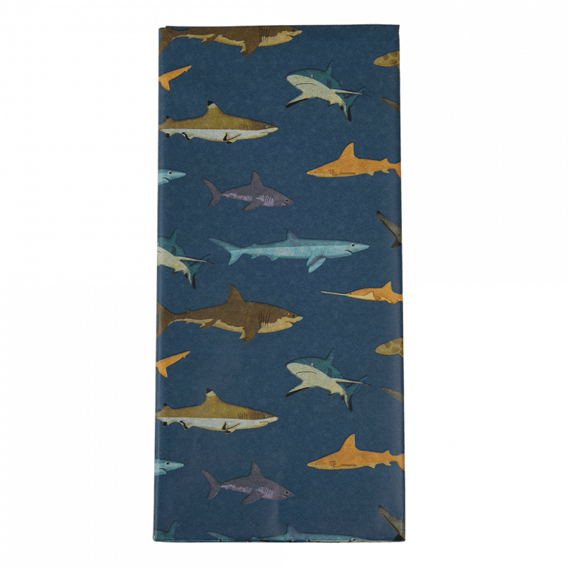 Rex London Tissue Paper (10 Sheets) - Sharks