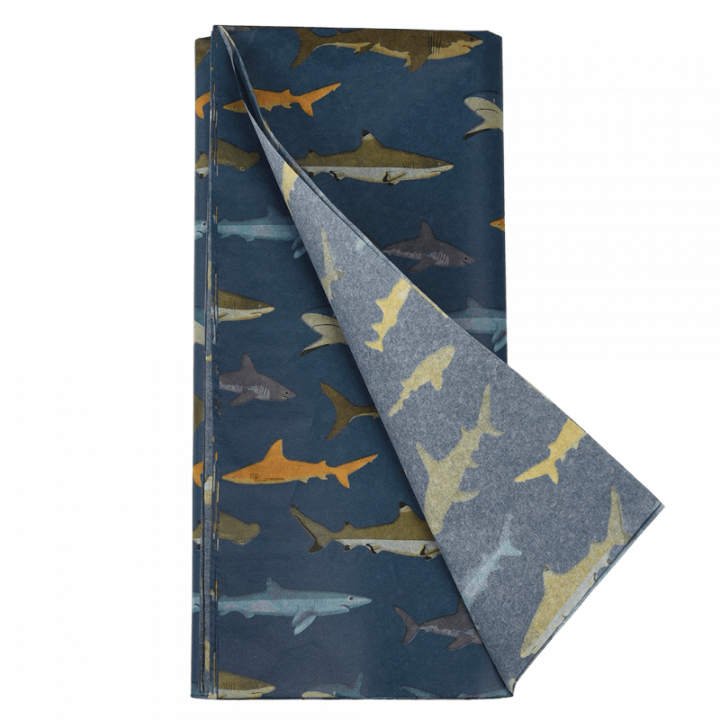 Rex London Tissue Paper (10 Sheets) - Sharks