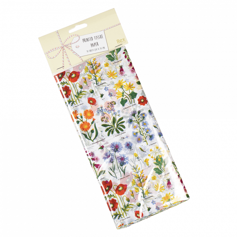 Rex London Tissue Paper (10 Sheets) - Wild Flowers