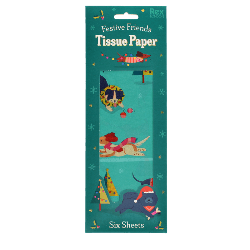 Rex London Tissue Paper (6 Sheets) - Festive Friends
