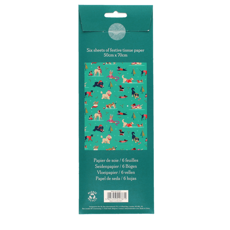 Rex London Tissue Paper (6 Sheets) - Festive Friends