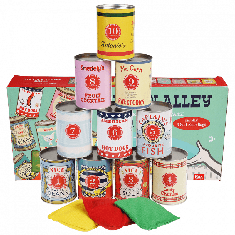 Rex London Traditional Tin Can Alley Game