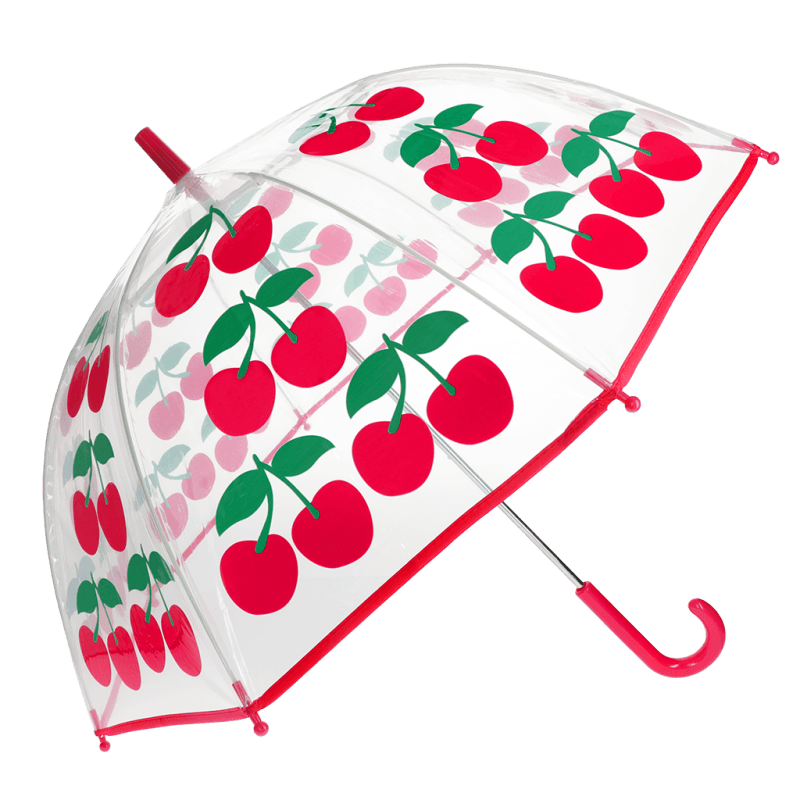 Rex London Transparent Umbrella - Cherry