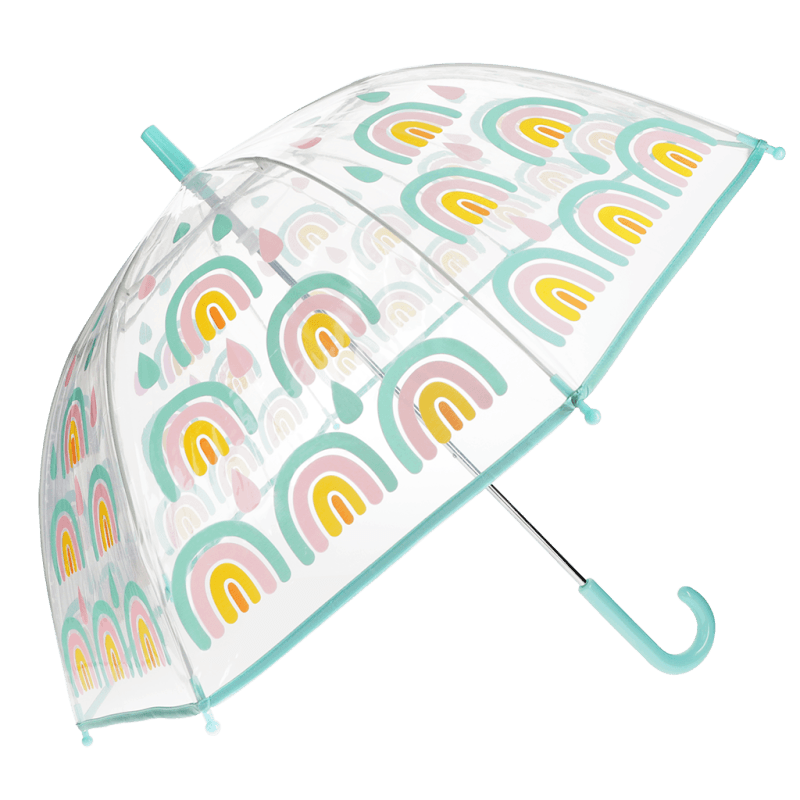Rex London Transparent Umbrella - Rainbow