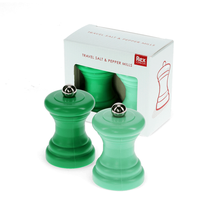 Rex London Travel Salt & Pepper Mill Set - Green