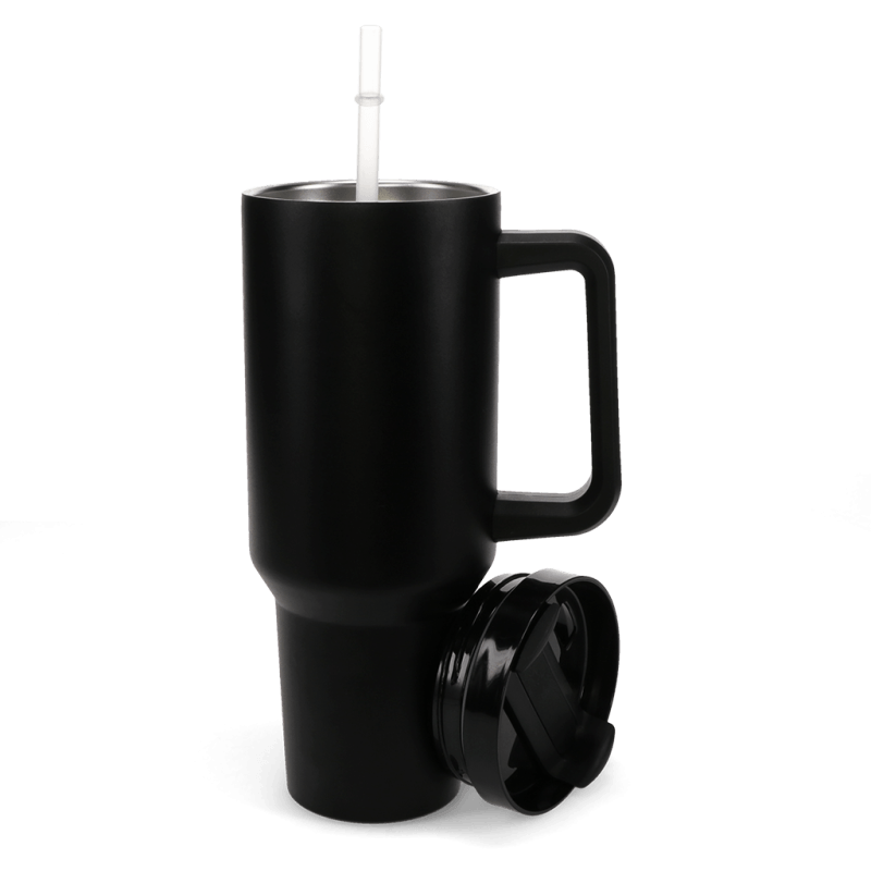 Rex London Travel Tumbler With Handle (1.2Ltr) - Black