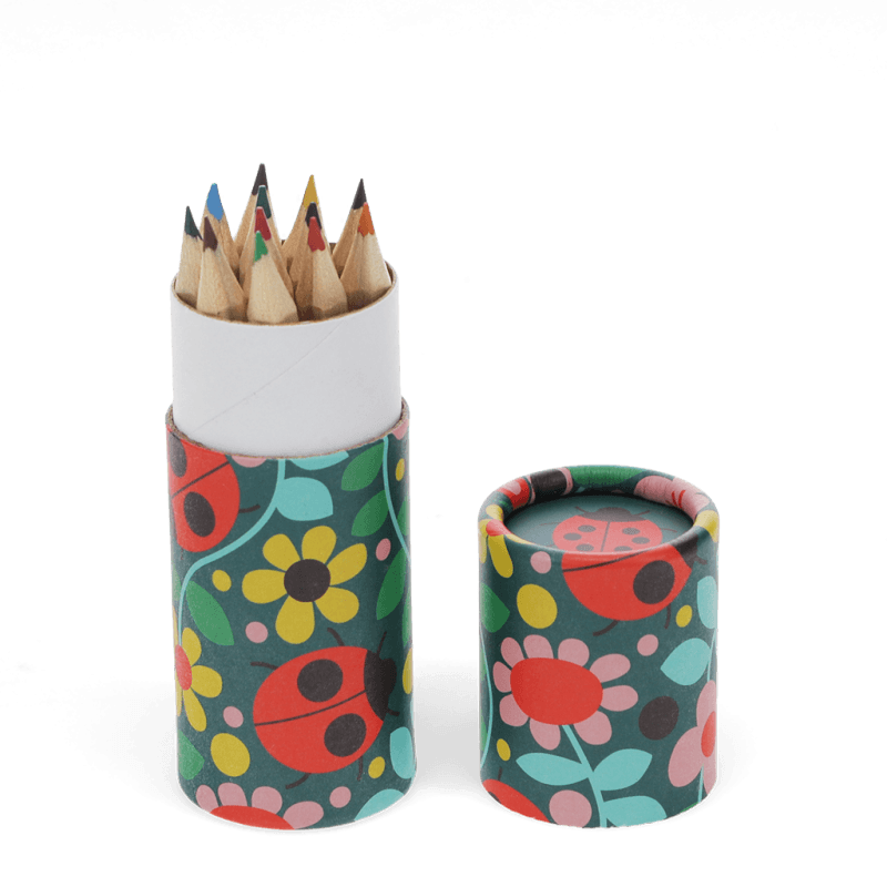 Rex London Tube Of Colouring Pencils - Ladybird
