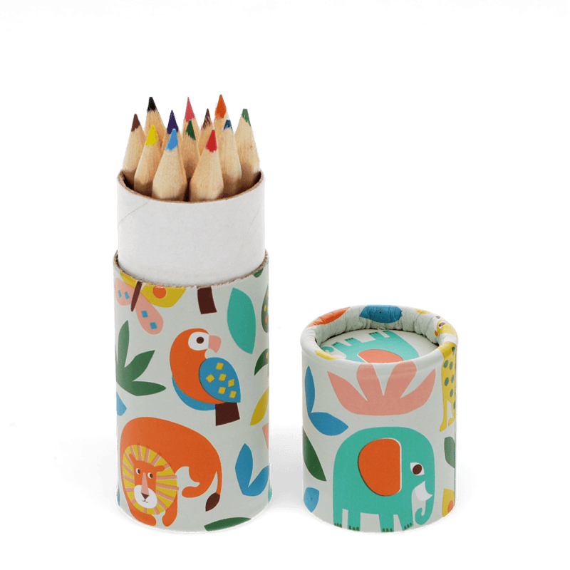 Rex London Tube Of Colouring Pencils - Wild Wonders