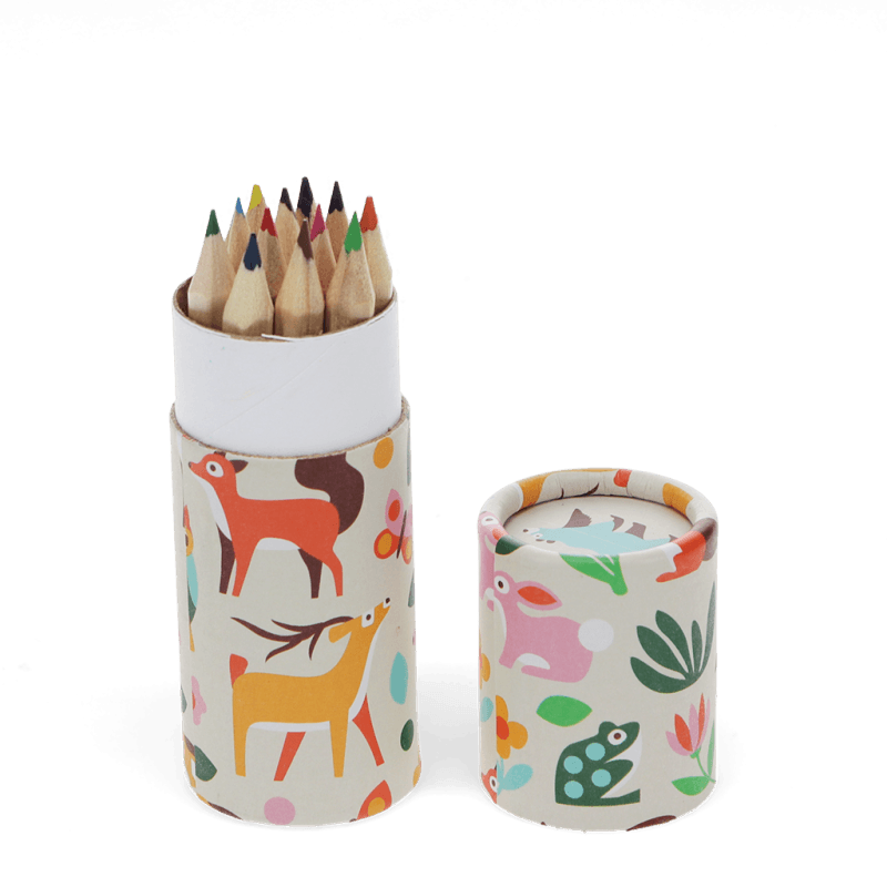 Rex London Tube Of Colouring Pencils - Woodland