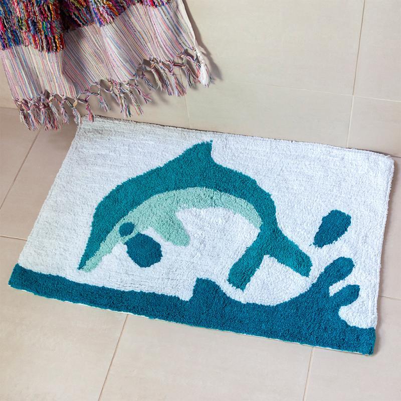 rex london Tufted cotton bath mat - Dolphin