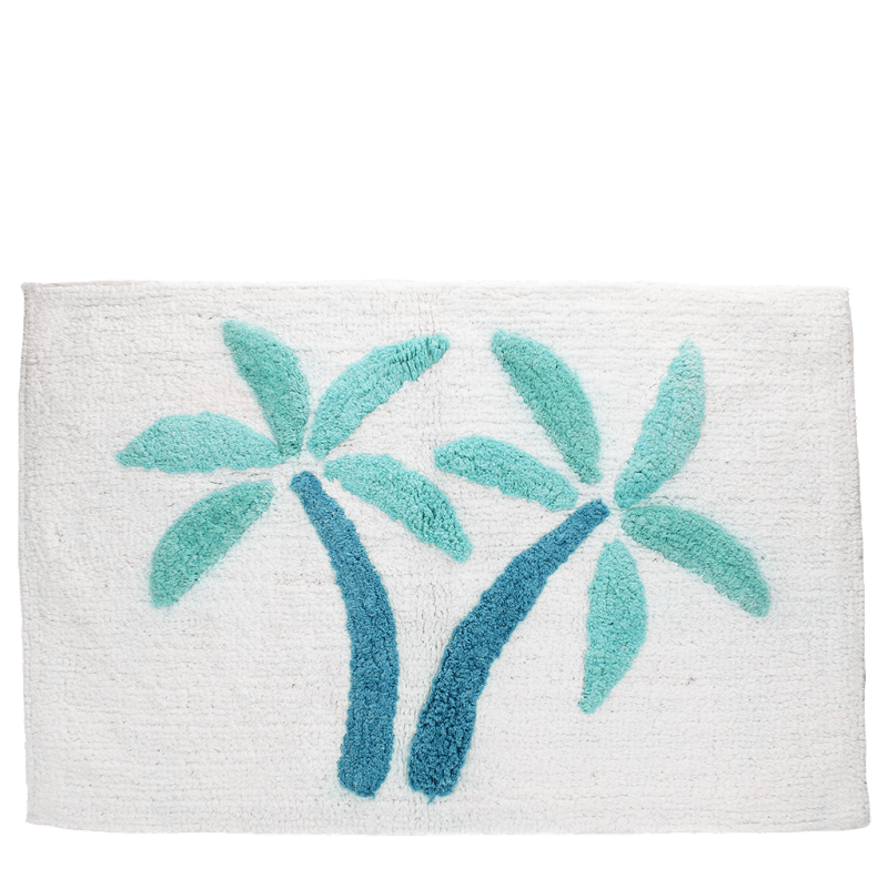 Rex London Tufted Cotton Bath Mat - Palm Trees