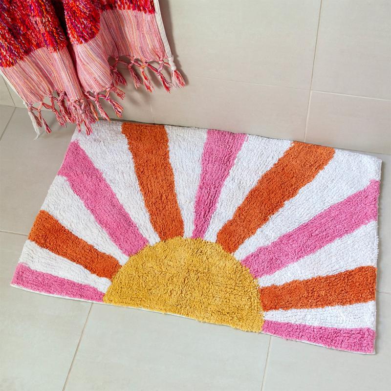 rex london Tufted cotton bath mat - Sunset