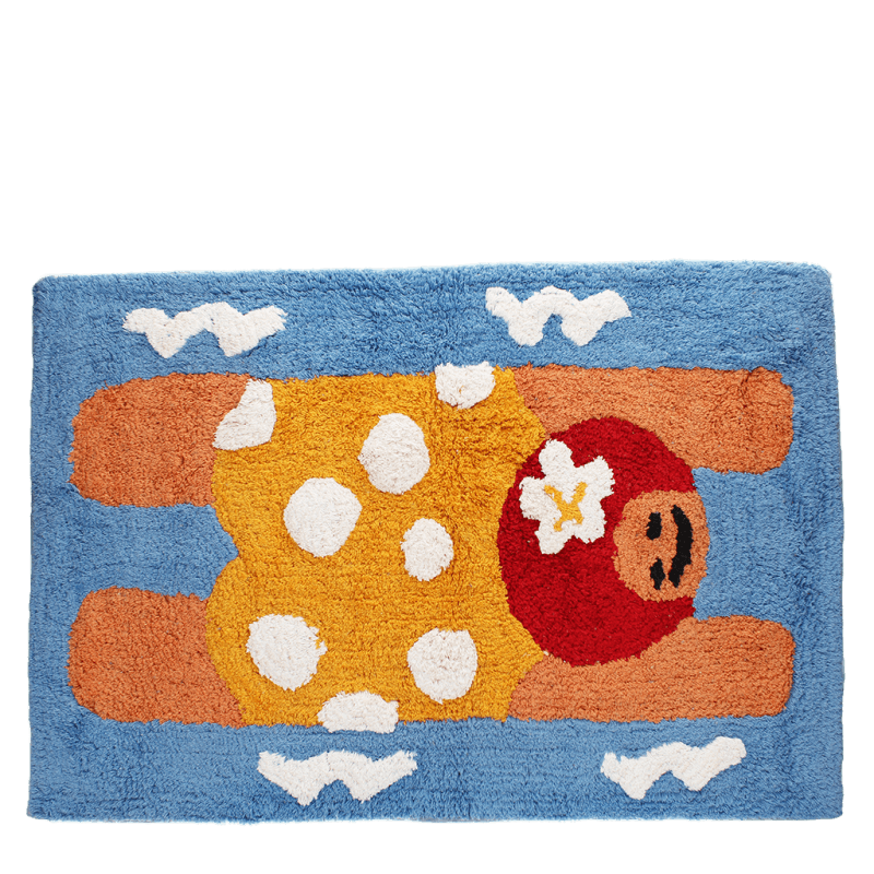 Rex London Tufted Cotton Bath Mat - Swimmer