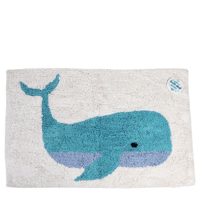 Rex London Tufted Cotton Bath Mat - Whale