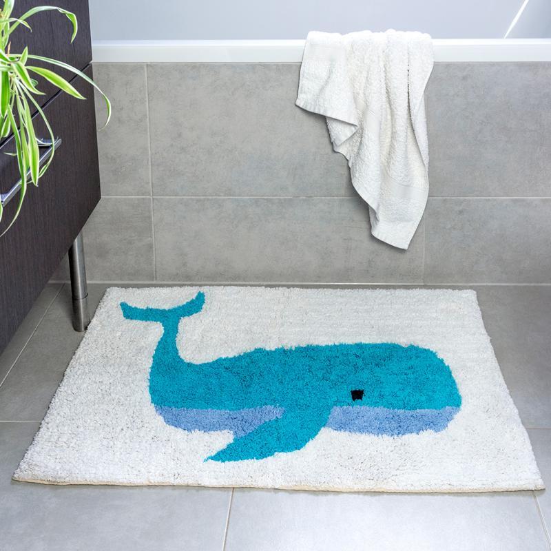 rex london Tufted cotton bath mat - Whale