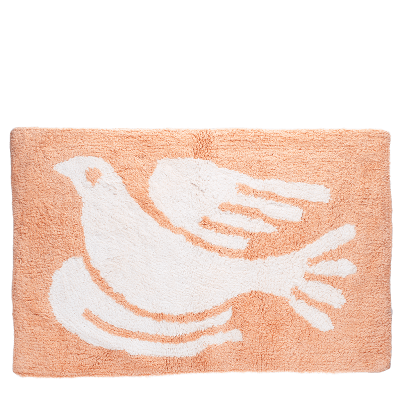 Rex London Tufted Cotton Bath Mat - White Dove