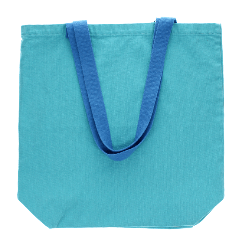 Rex London Two-tone Cotton Tote Bag - Aqua Blue