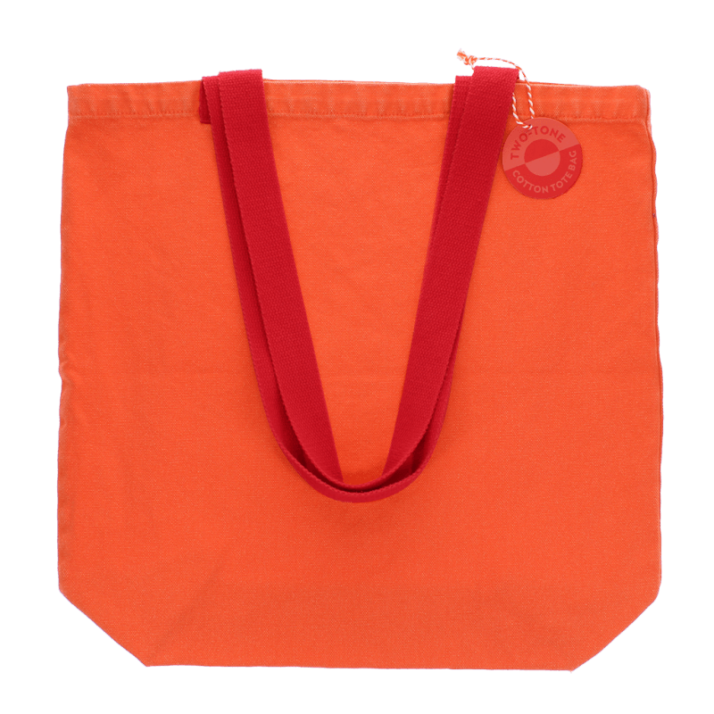Rex London Two-tone Cotton Tote Bag - Coral