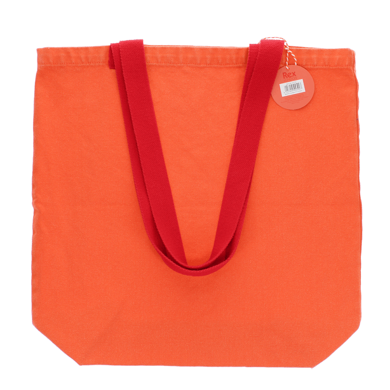 Rex London Two-tone Cotton Tote Bag - Coral