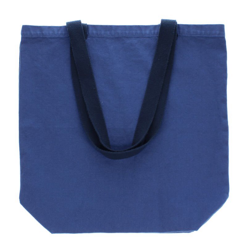 Rex London Two-tone Cotton Tote Bag - Indigo Blue