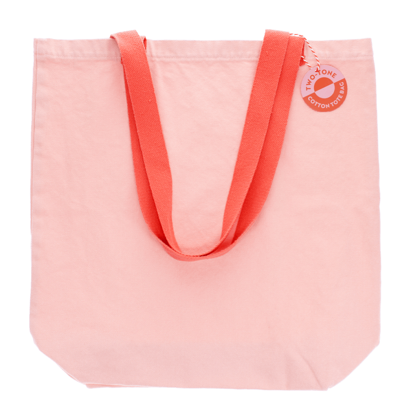 Rex London Two-tone Cotton Tote Bag - Pink