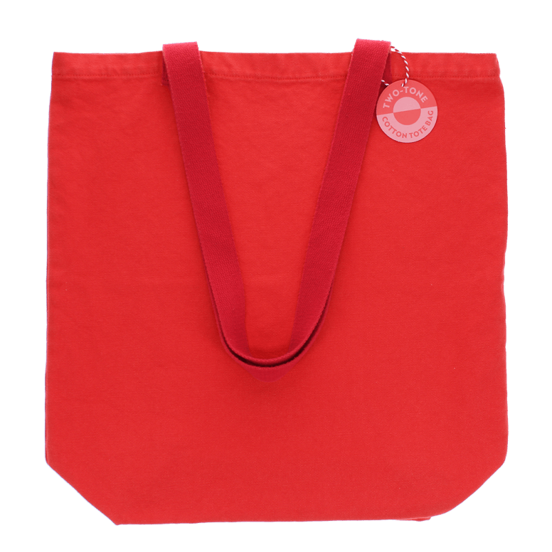 Rex London Two-tone Cotton Tote Bag - Red