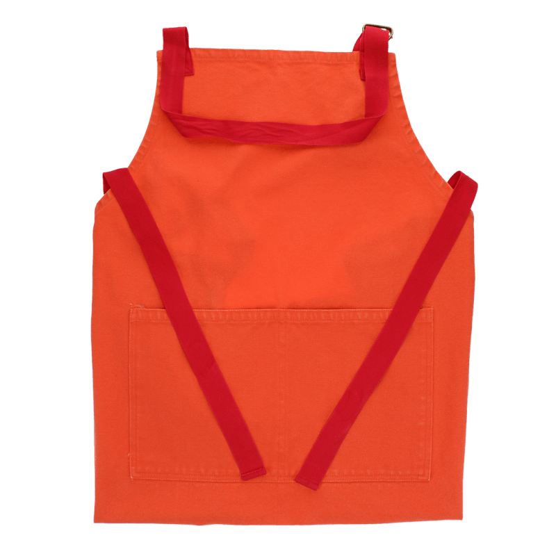Rex London Two-tone Utility Apron - Coral