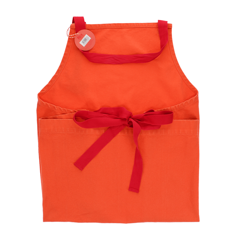 Rex London Two-tone Utility Apron - Coral