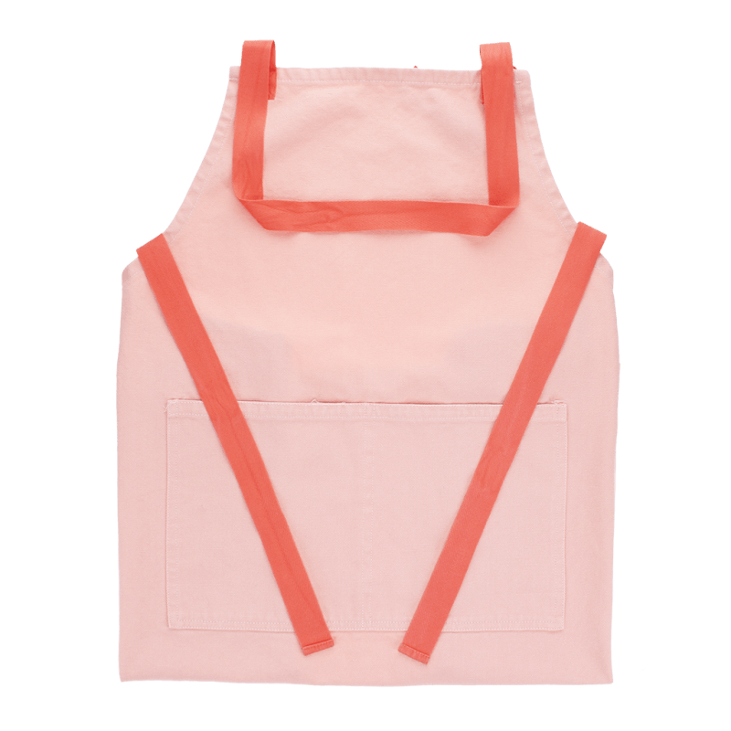 Rex London Two-tone Utility Apron - Pink