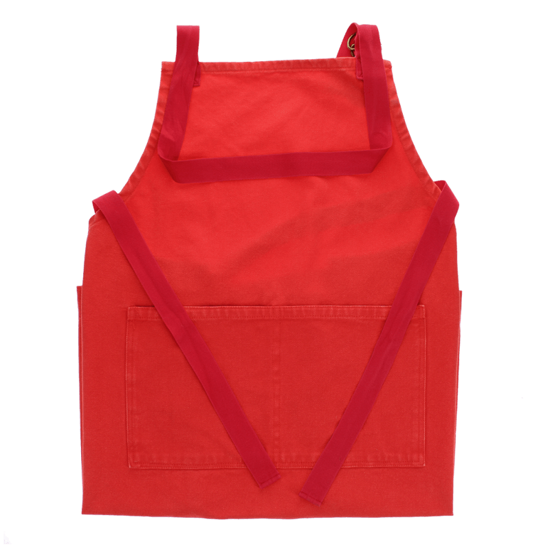 Rex London Two-tone Utility Apron - Red