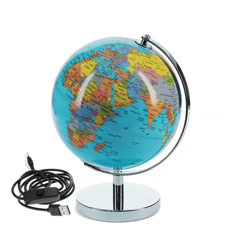 Rex London USB World Globe Light (14.2cm) - Classic