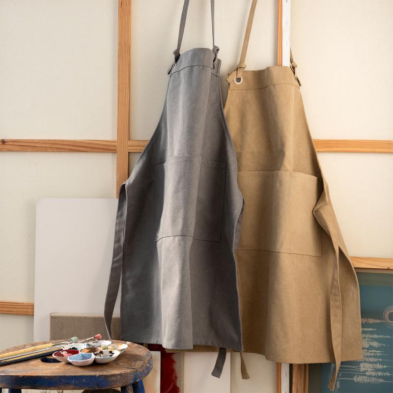 Rex London Utility Apron - Khaki