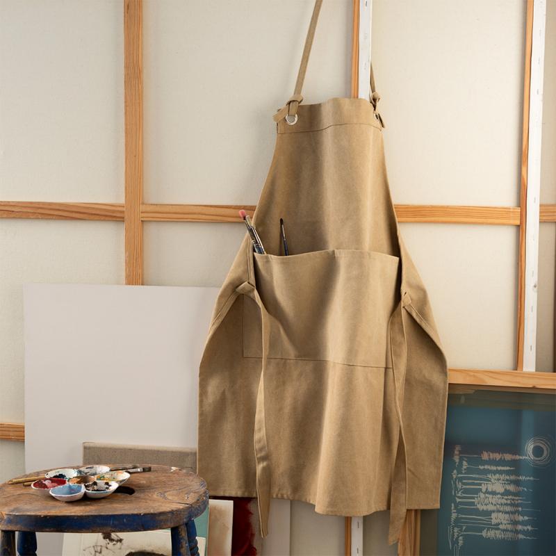 rex london Utility apron - Khaki
