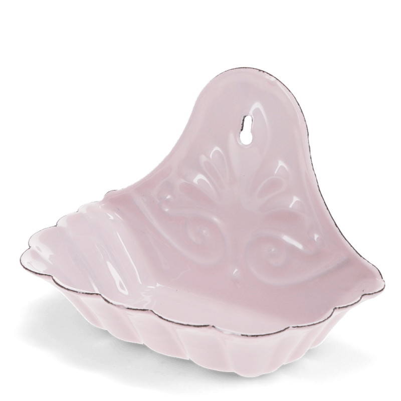 Rex London Wall-mounted Enamel Soap Dish - Pink