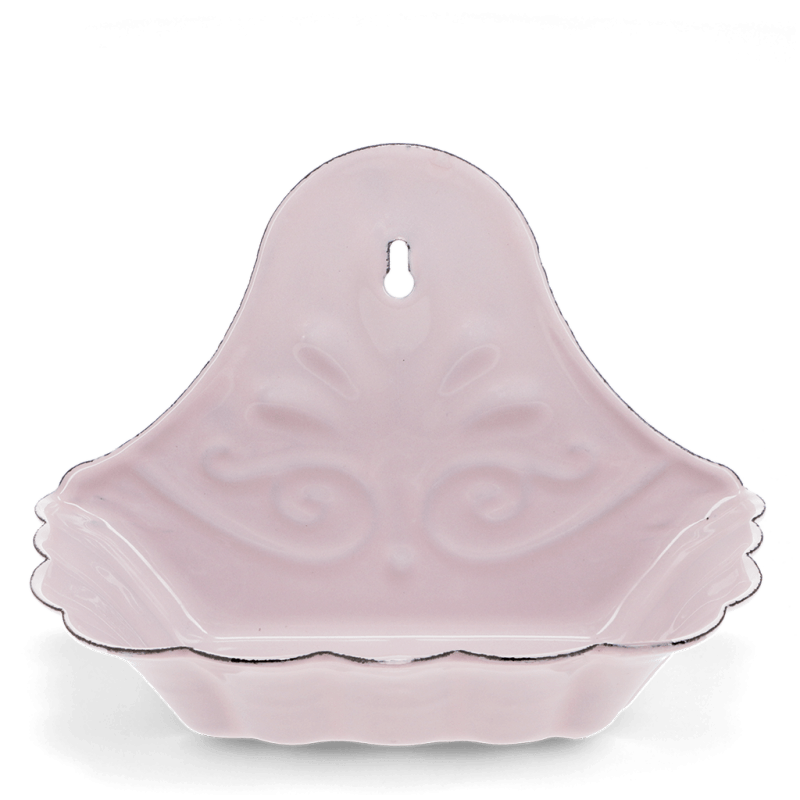 Rex London Wall-mounted Enamel Soap Dish - Pink