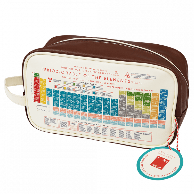 Rex London Wash Bag - Periodic Table