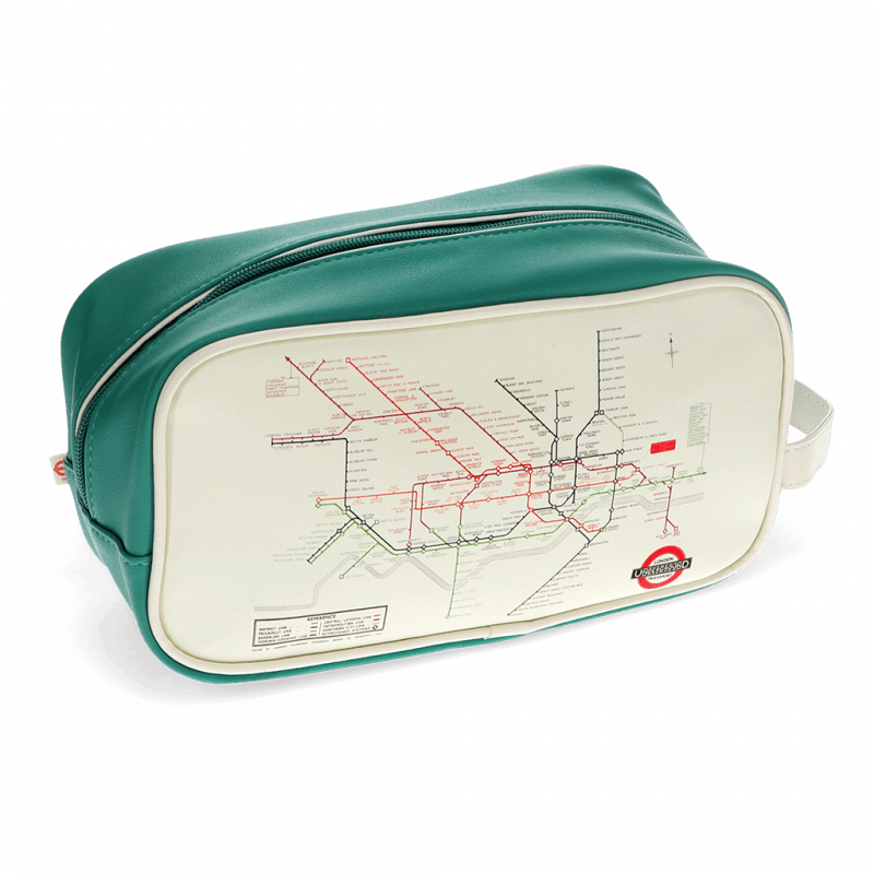 Rex London Wash Bag - TfL Heritage Tube Map