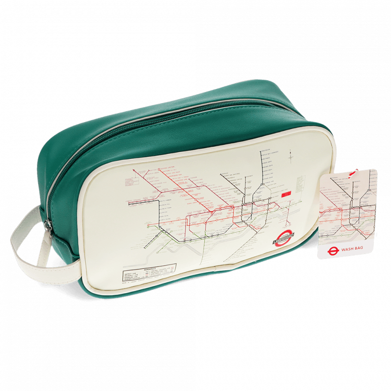 Rex London Wash Bag - TfL Heritage Tube Map